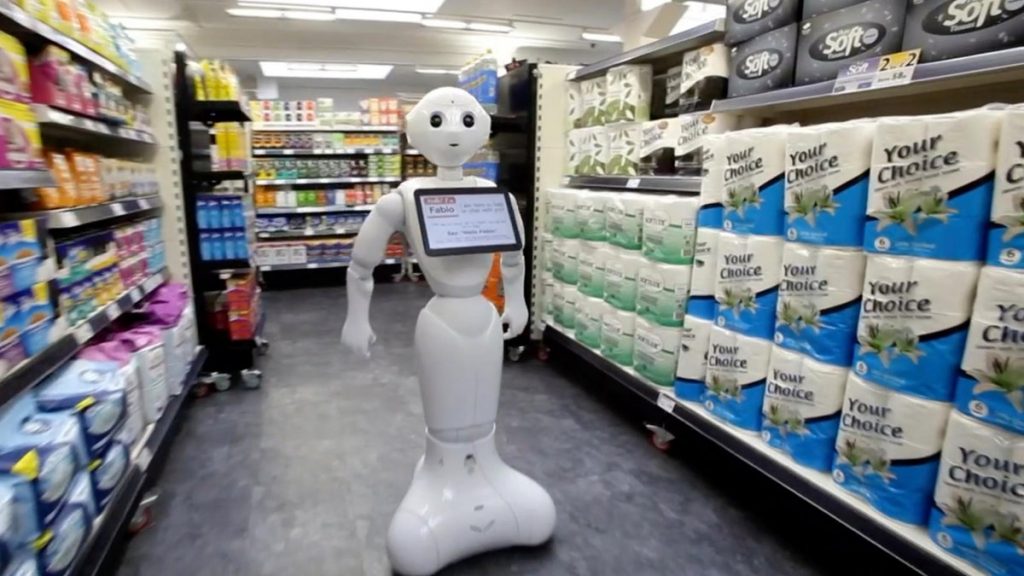 robô supermercado
